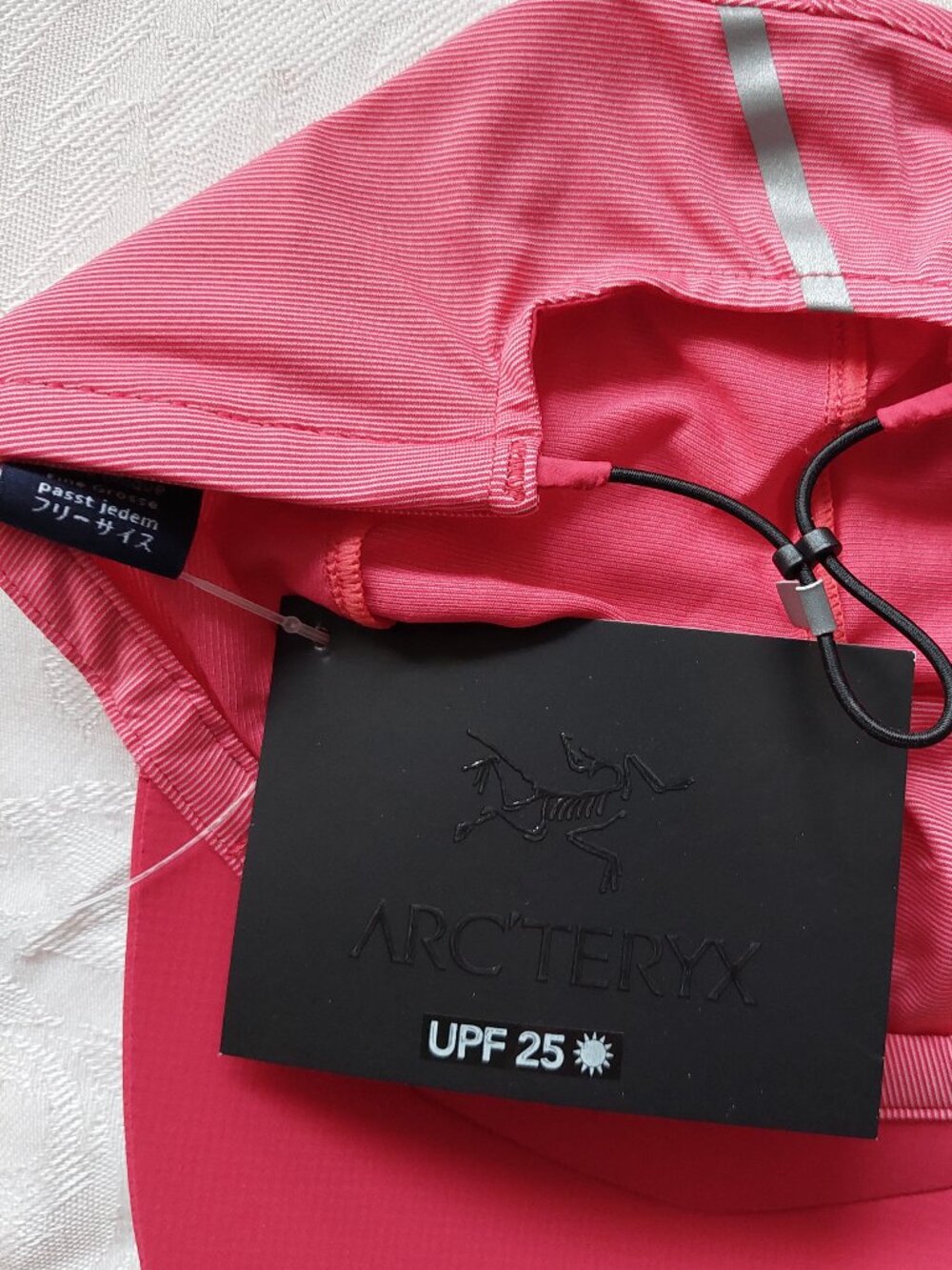 Arc'teryx Motus Hat Trekkinn Pink UPF25 Running Cycling Cap - Picture 3 of 7